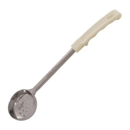 WINCO 3 oz Beige Perforated Portion Spoon FPP-3